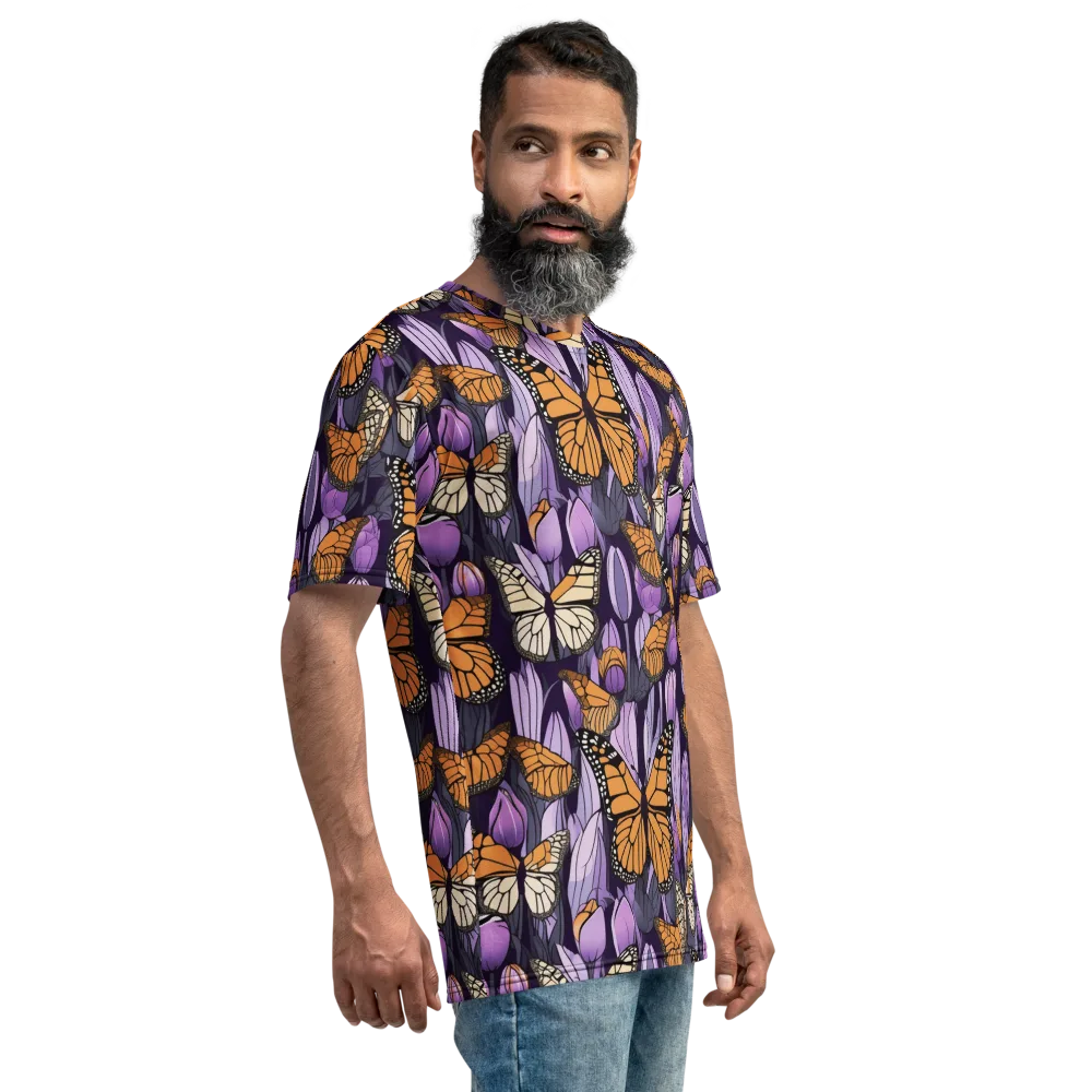 Monarch Nocturne on Men's Crew Neck T-Shirt — Right