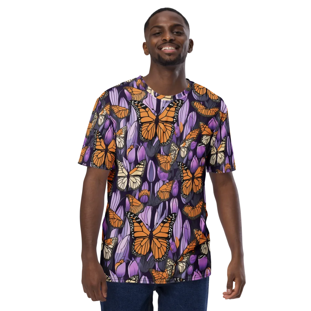 Monarch Nocturne on Men's Crew Neck T-Shirt — Front