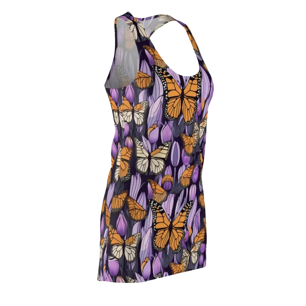 Monarch Nocturne on Racerback Dress — Front Side