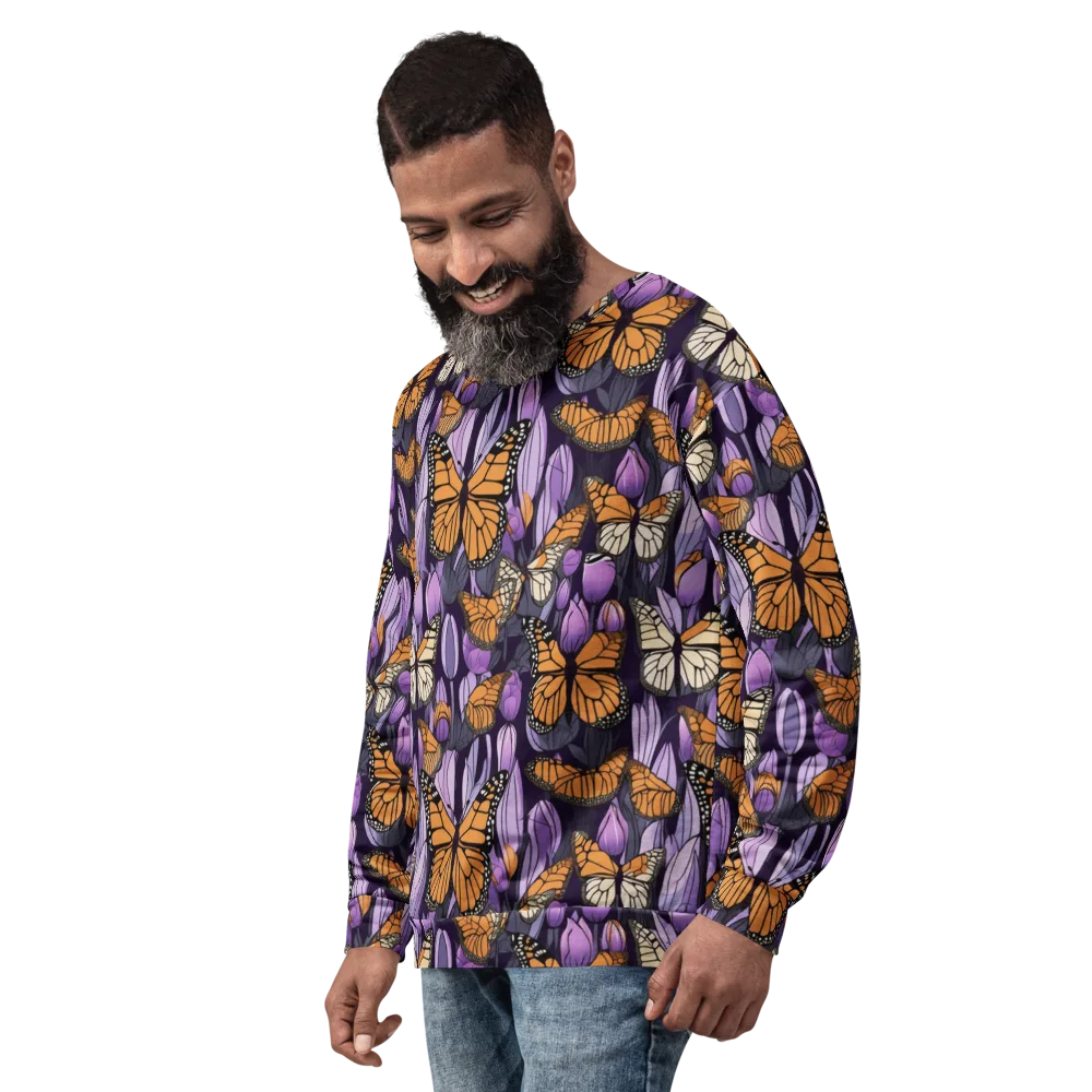 Monarch Nocturne on Sweatshirt — Left Front