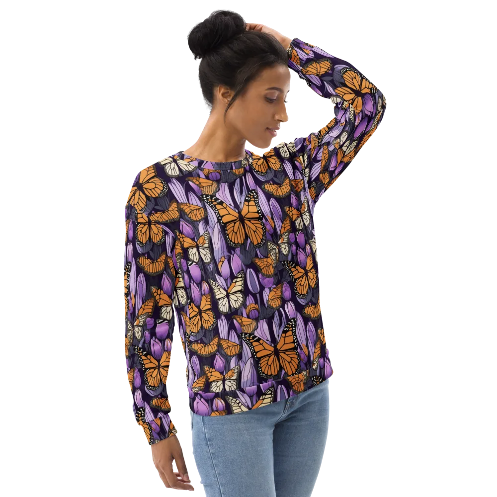 Monarch Nocturne on Sweatshirt — Right Front