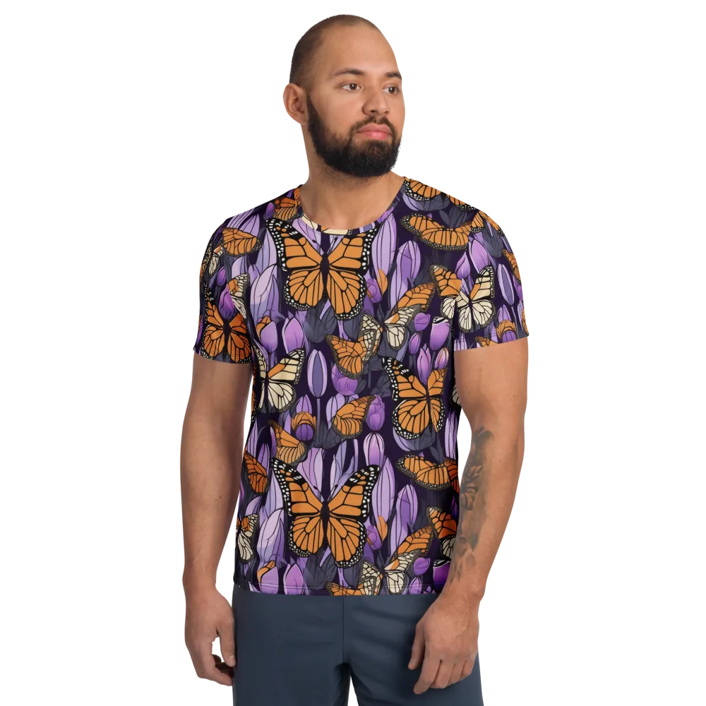 Monarch Nocturne on Men's Athletic T-Shirt — Front