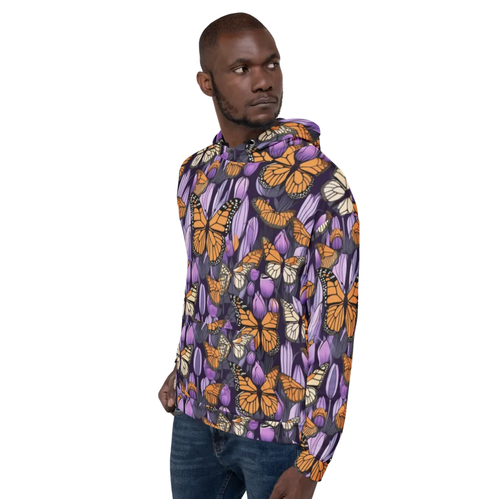 Monarch Nocturne on Hoodie — Left