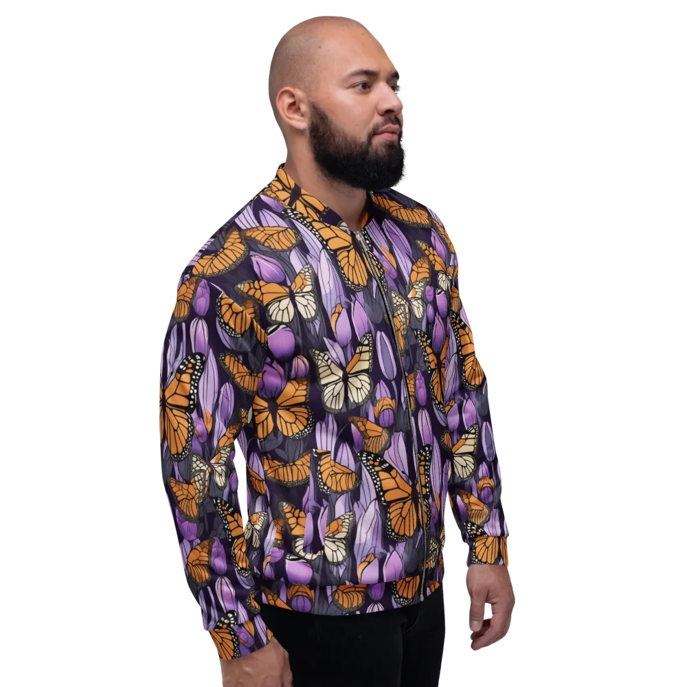 Monarch Nocturne on Bomber Jacket — Right