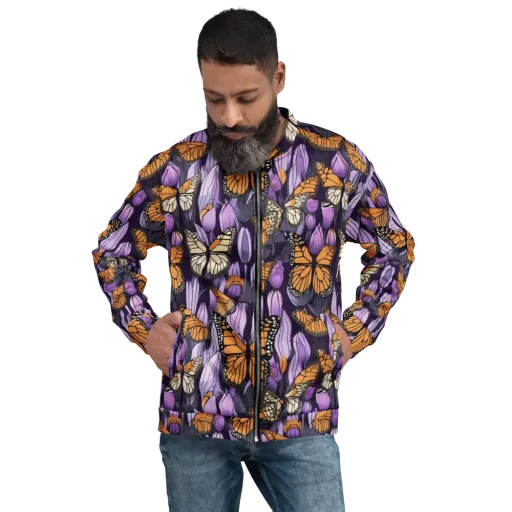 Monarch Nocturne on a Bomber Jacket