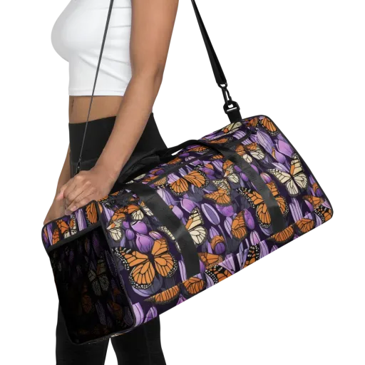 Monarch Nocturne on a Duffle Bag