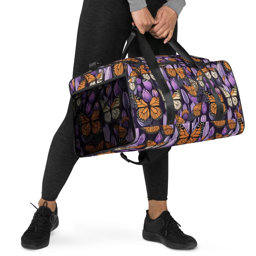 Monarch Nocturne on Duffle Bag — Right Front