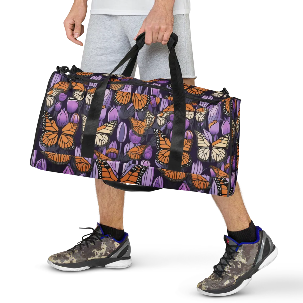 Monarch Nocturne on Duffle Bag — Front