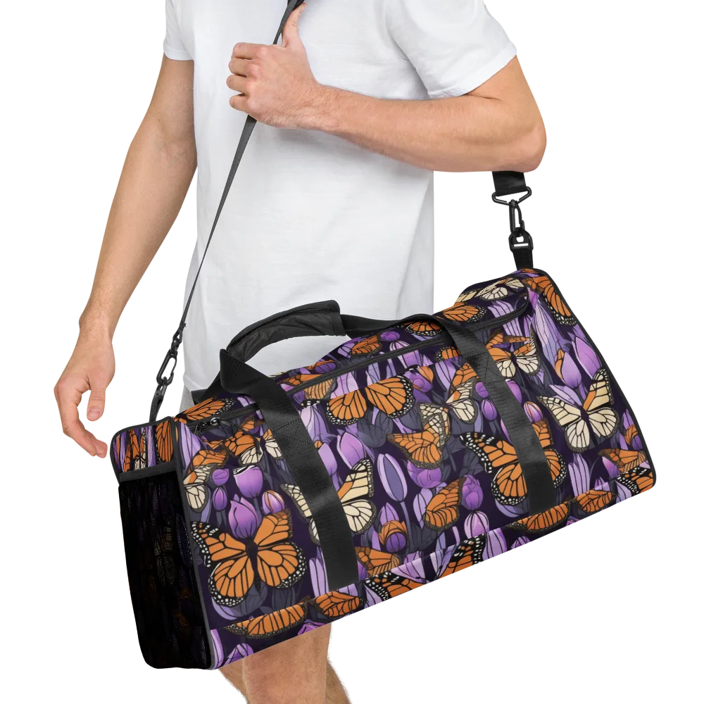 Monarch Nocturne on Duffle Bag — Right Front