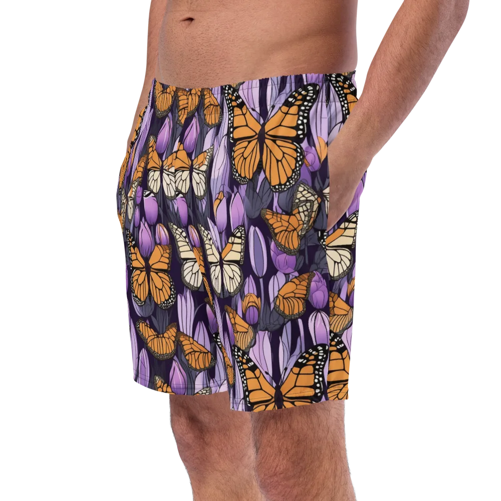 Monarch Nocturne on Swim Trunks — Left Front