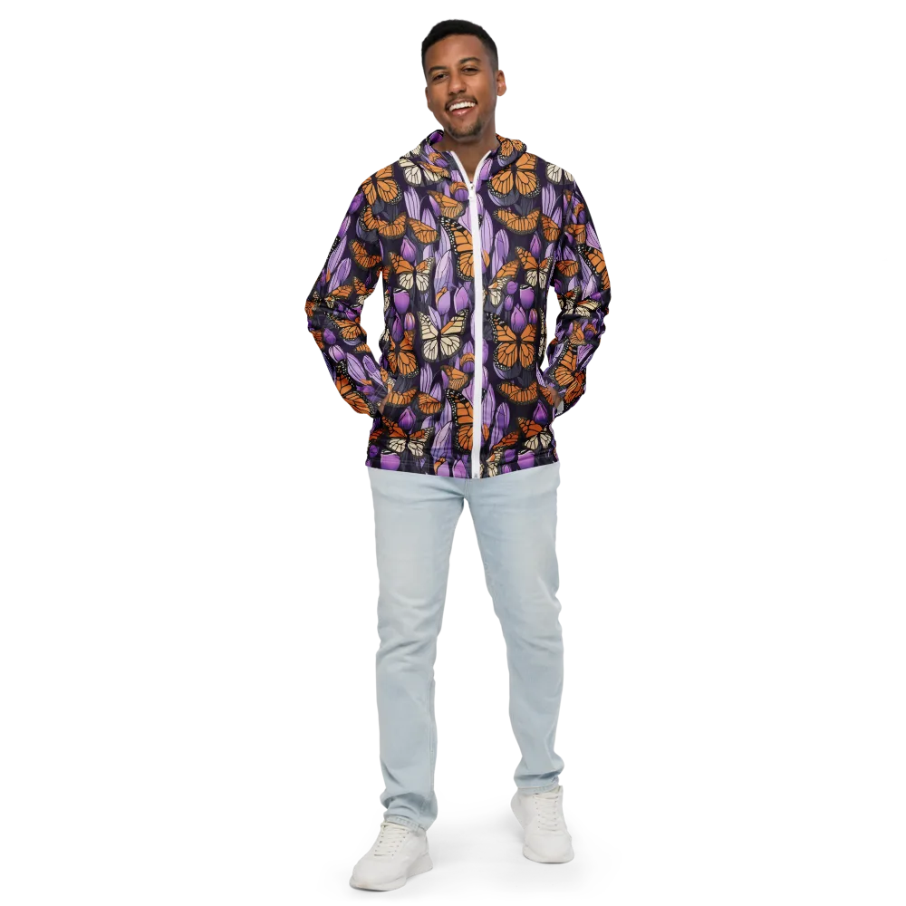 Monarch Nocturne on Men's Windbreaker — Front