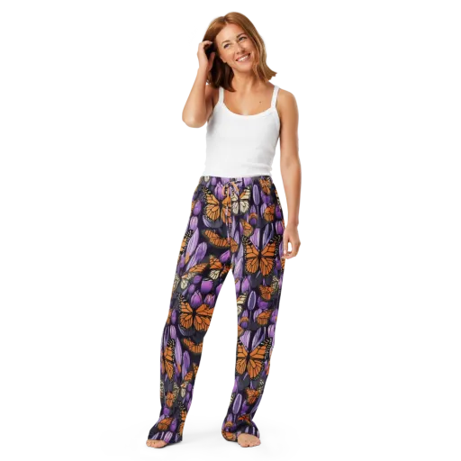 Monarch Nocturne on a Women's Pajama Pants