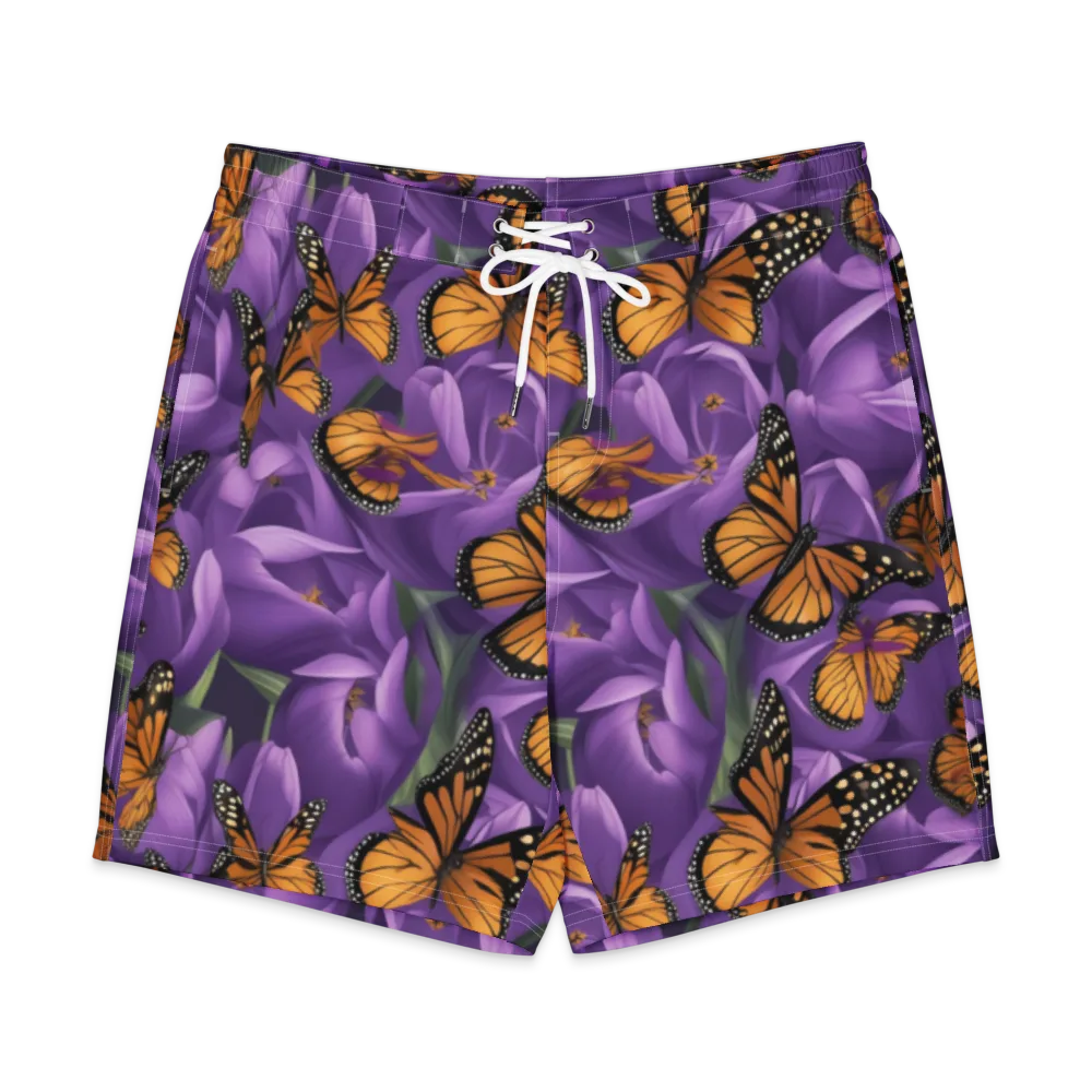 Monarch Violet on Men's Board Shorts — Front