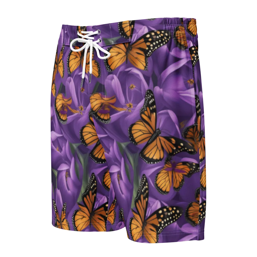 Monarch Violet on Men's Board Shorts — Front