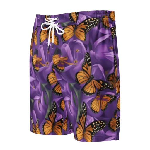 Monarch Violet on a Men's Board Shorts
