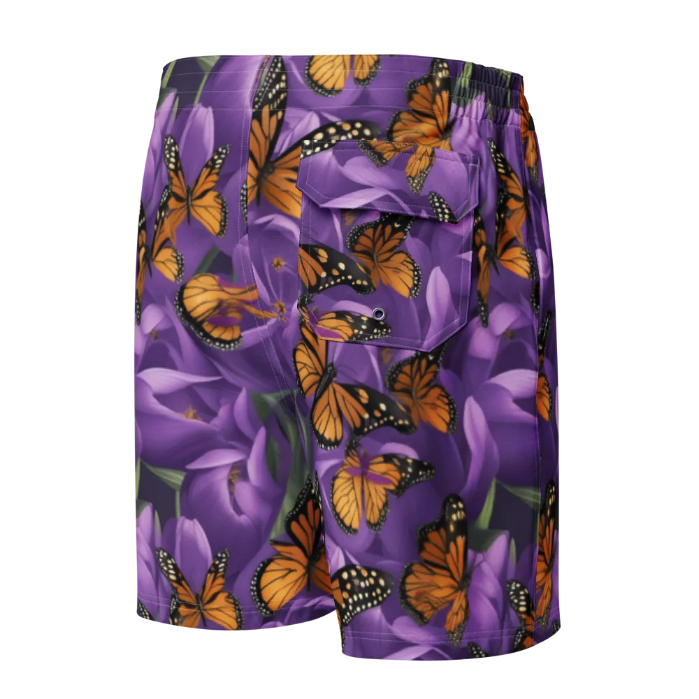 Monarch Violet on Men's Board Shorts — Back