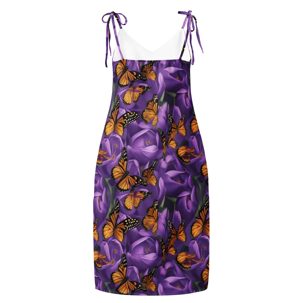 Monarch Violet on Slip Dress — Back