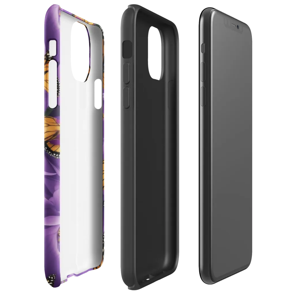 Monarch Violet on Tough Case for iPhone® — Right