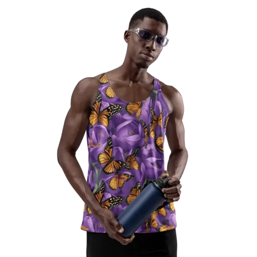 Monarch Violet on a Men's Tank Top