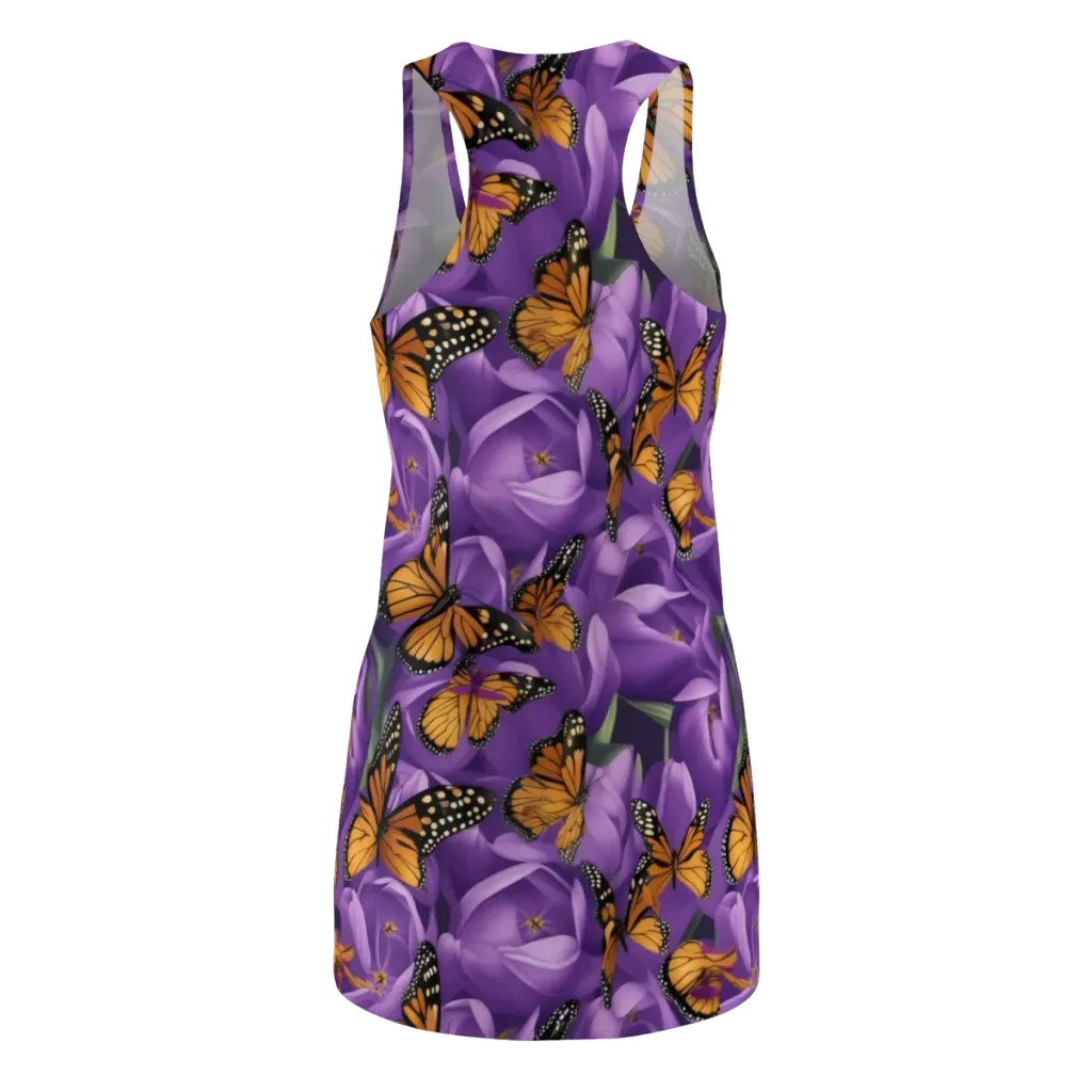 Monarch Violet on Racerback Dress — Back