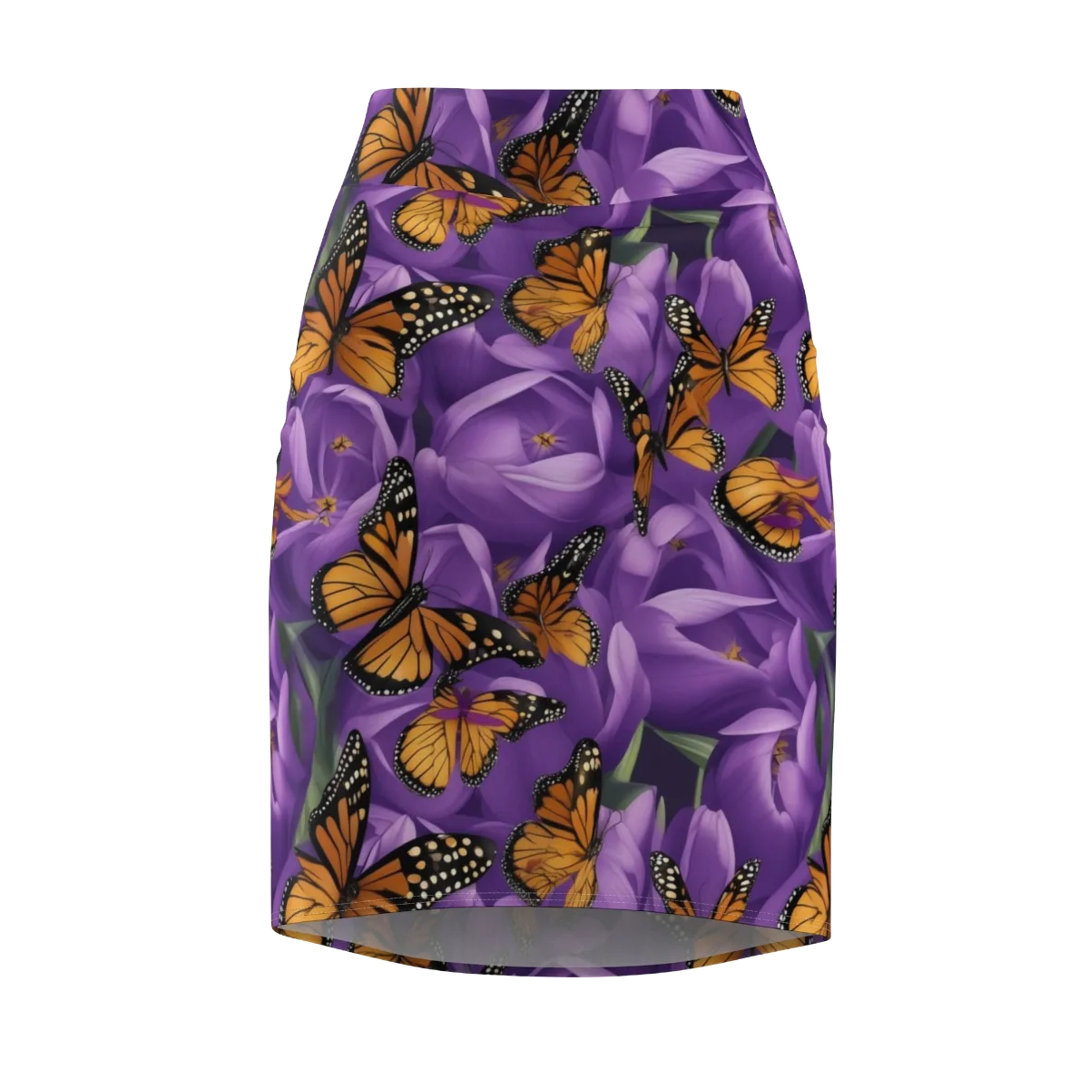 Monarch Violet on Pencil Skirt — Front