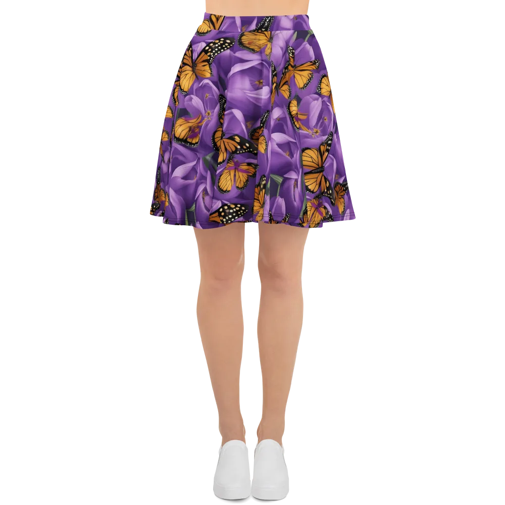 Monarch Violet on Skater Skirt — Front