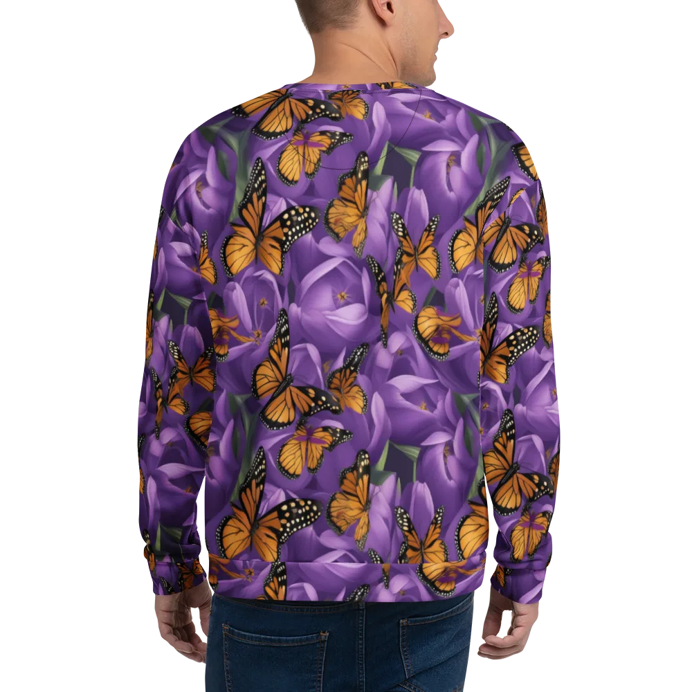 Monarch Violet on Sweatshirt — Back
