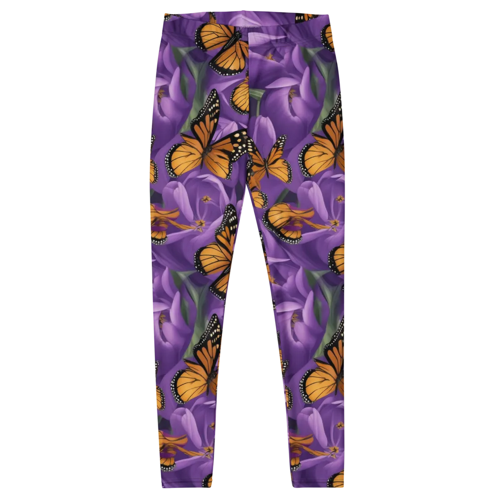 Monarch Violet on Leggings — Front
