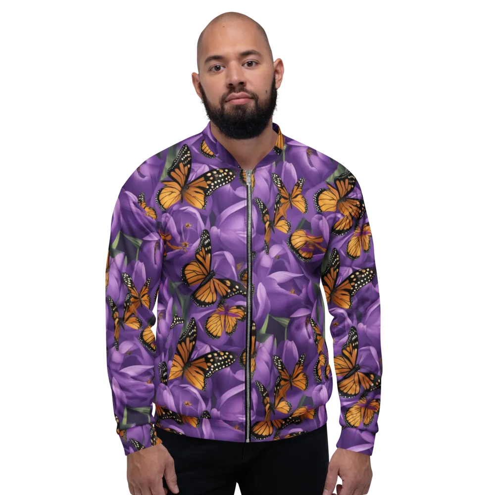 Monarch Violet on Bomber Jacket — Front