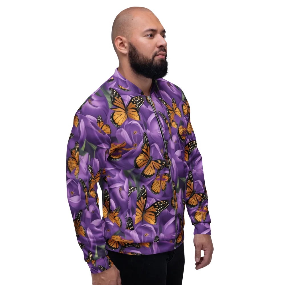 Monarch Violet on Bomber Jacket — Right
