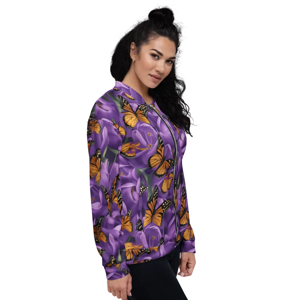 Monarch Violet on Bomber Jacket — Right