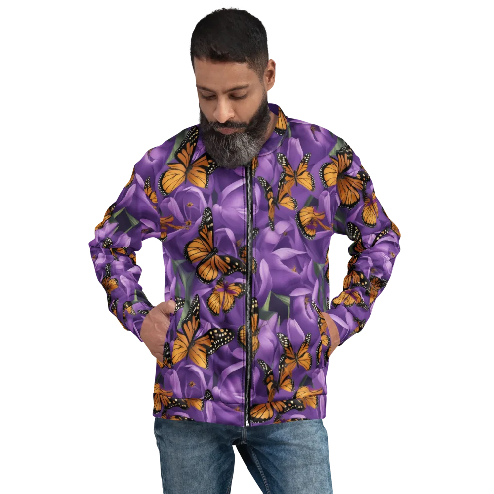 Monarch Violet on Bomber Jacket — Front