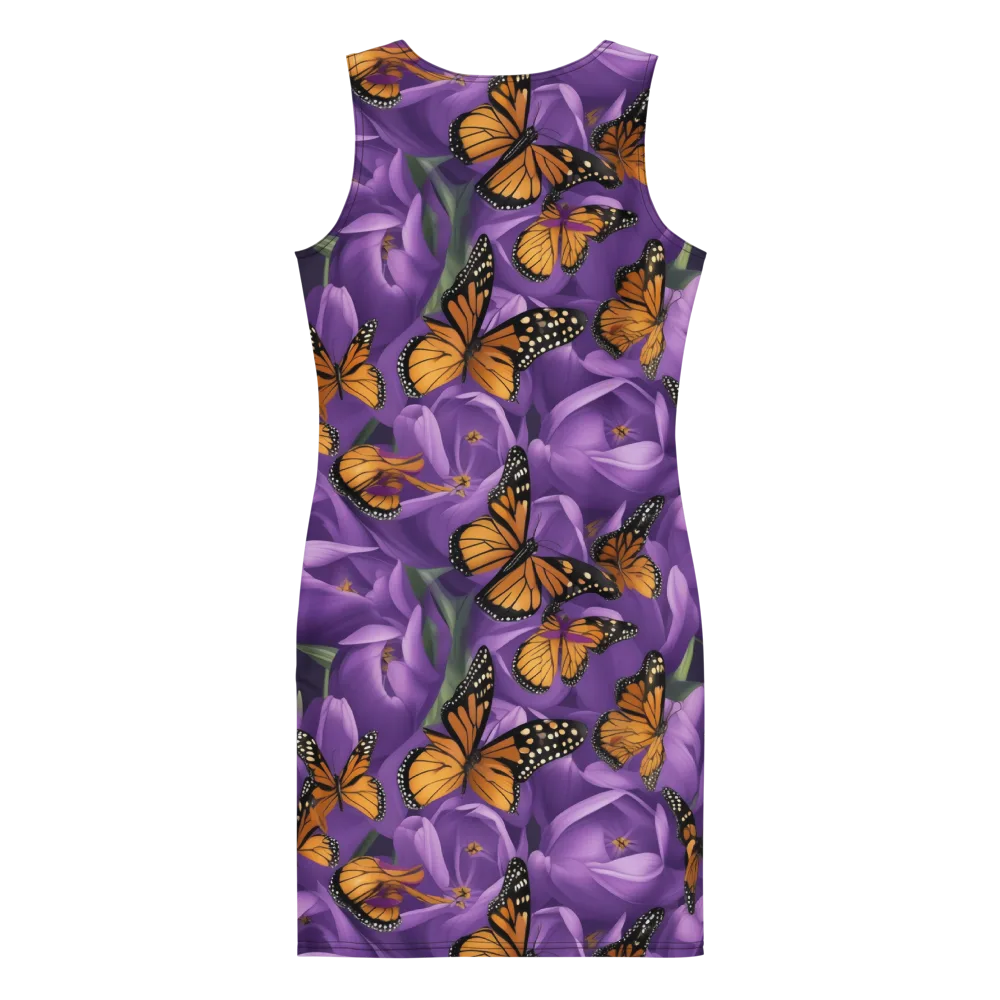 Monarch Violet on Bodycon Dress — Back