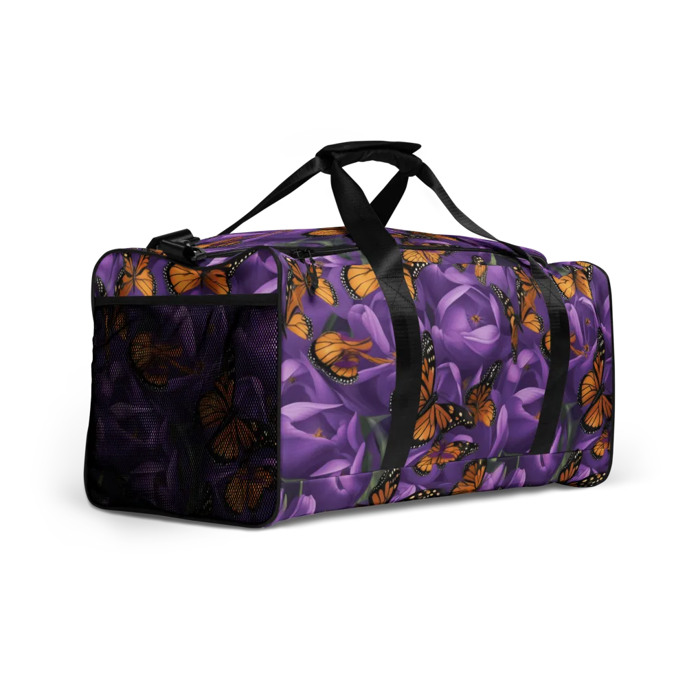 Monarch Violet on Duffle Bag — Right Front