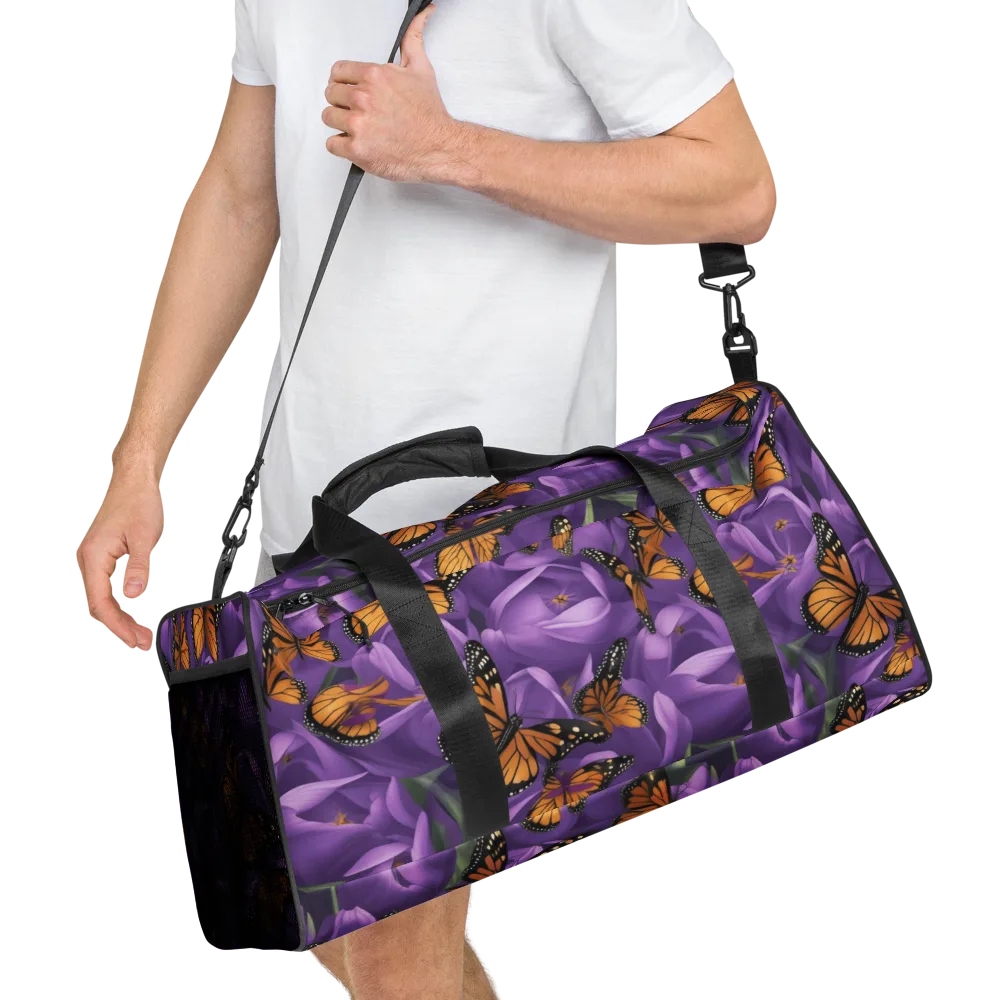 Monarch Violet on Duffle Bag — Right Front