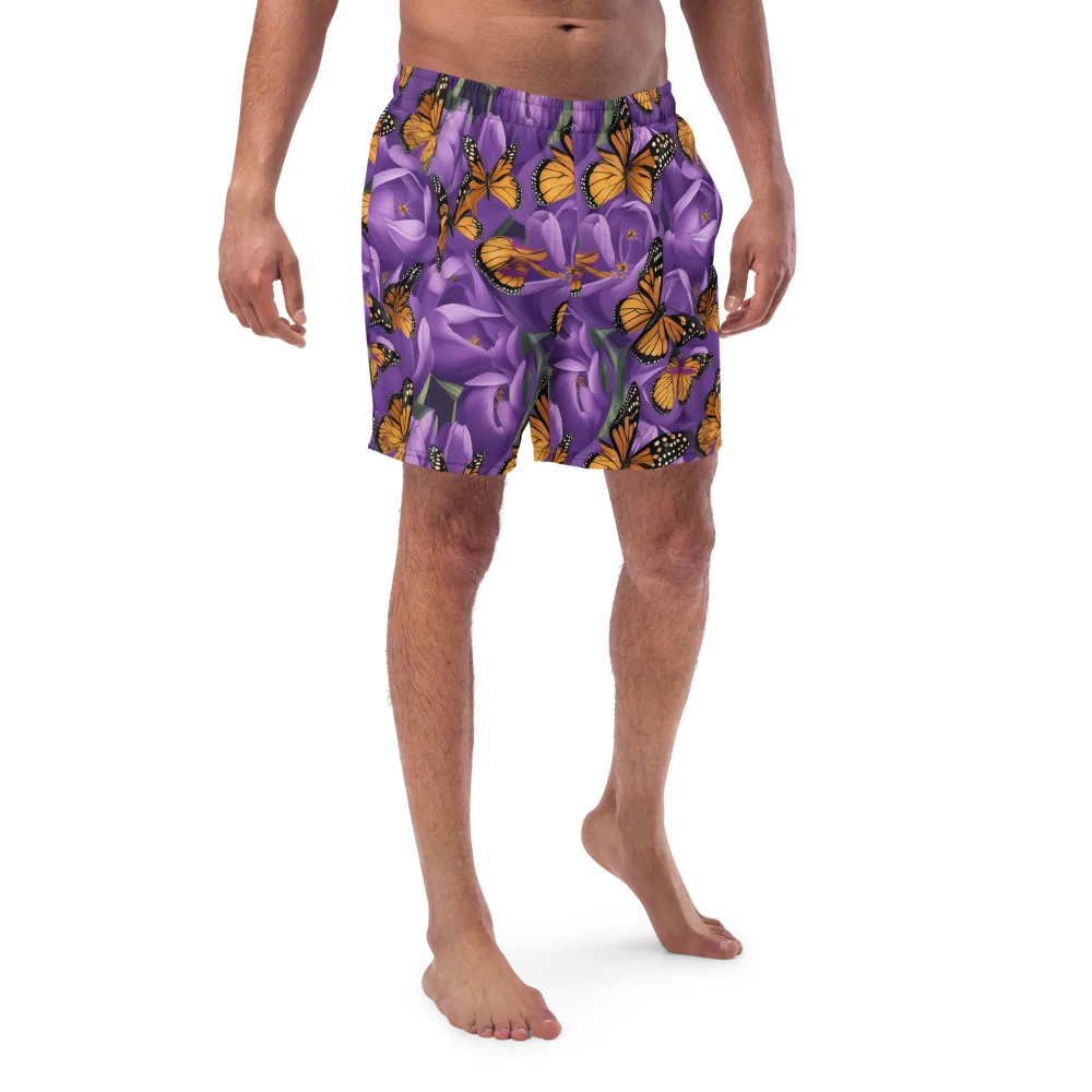 Monarch Violet on Swim Trunks — Front