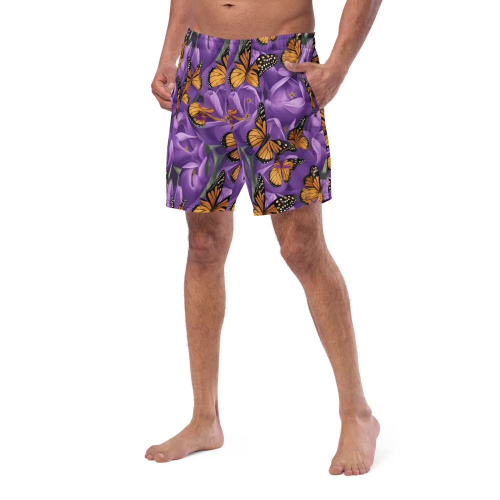 Monarch Violet on Swim Trunks — Left Front
