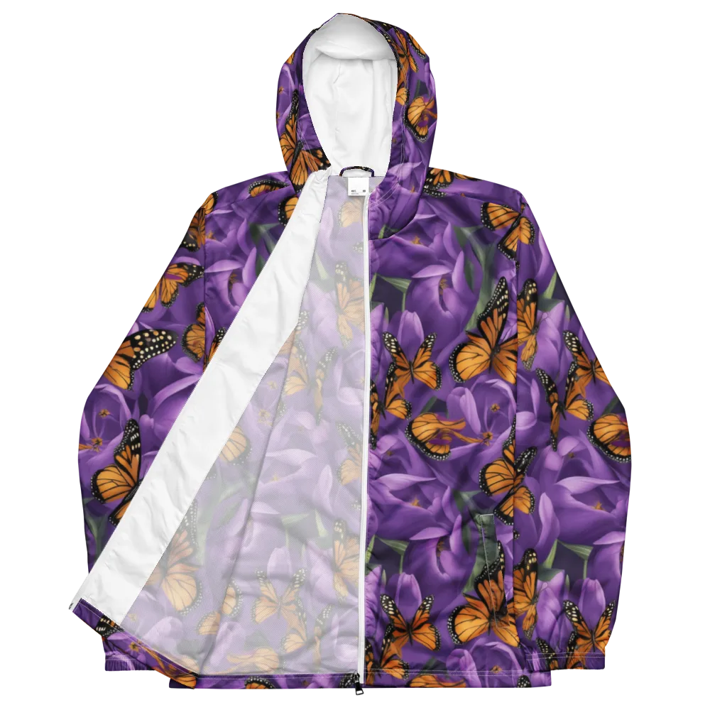 Monarch Violet on Men's Windbreaker — Front