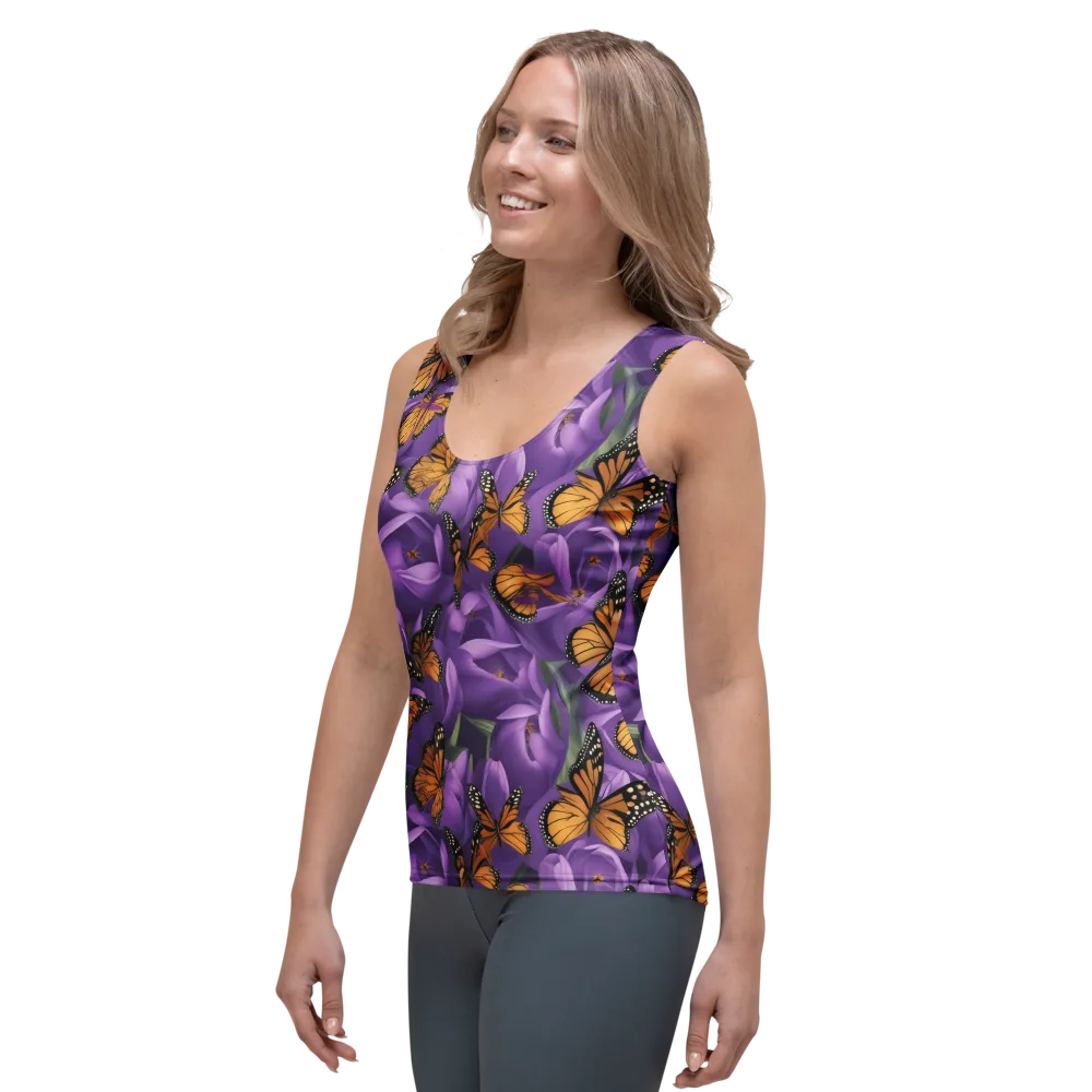 Monarch Violet on Women's Tank Top — Left Front