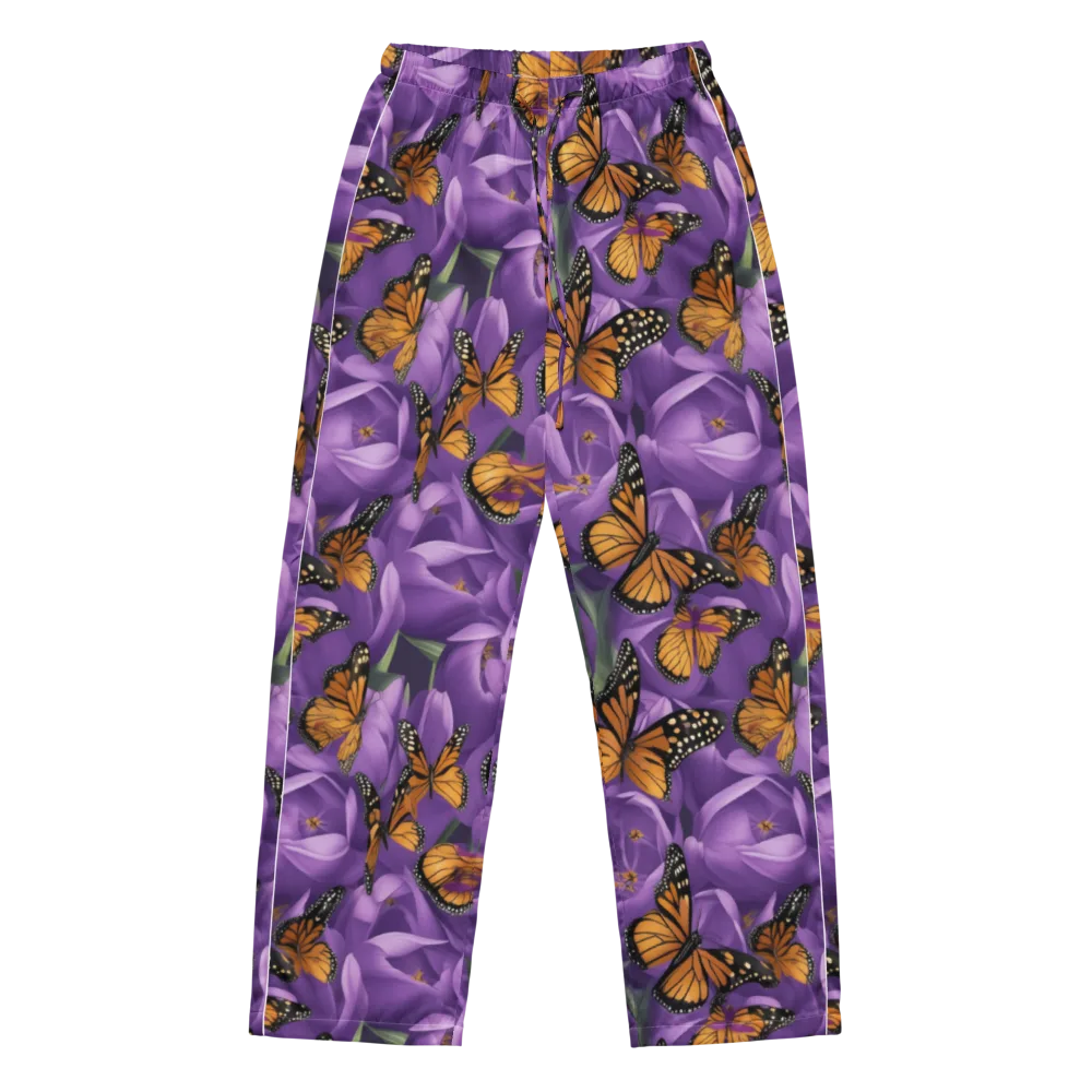 Monarch Violet on Women's Pajama Pants — Front