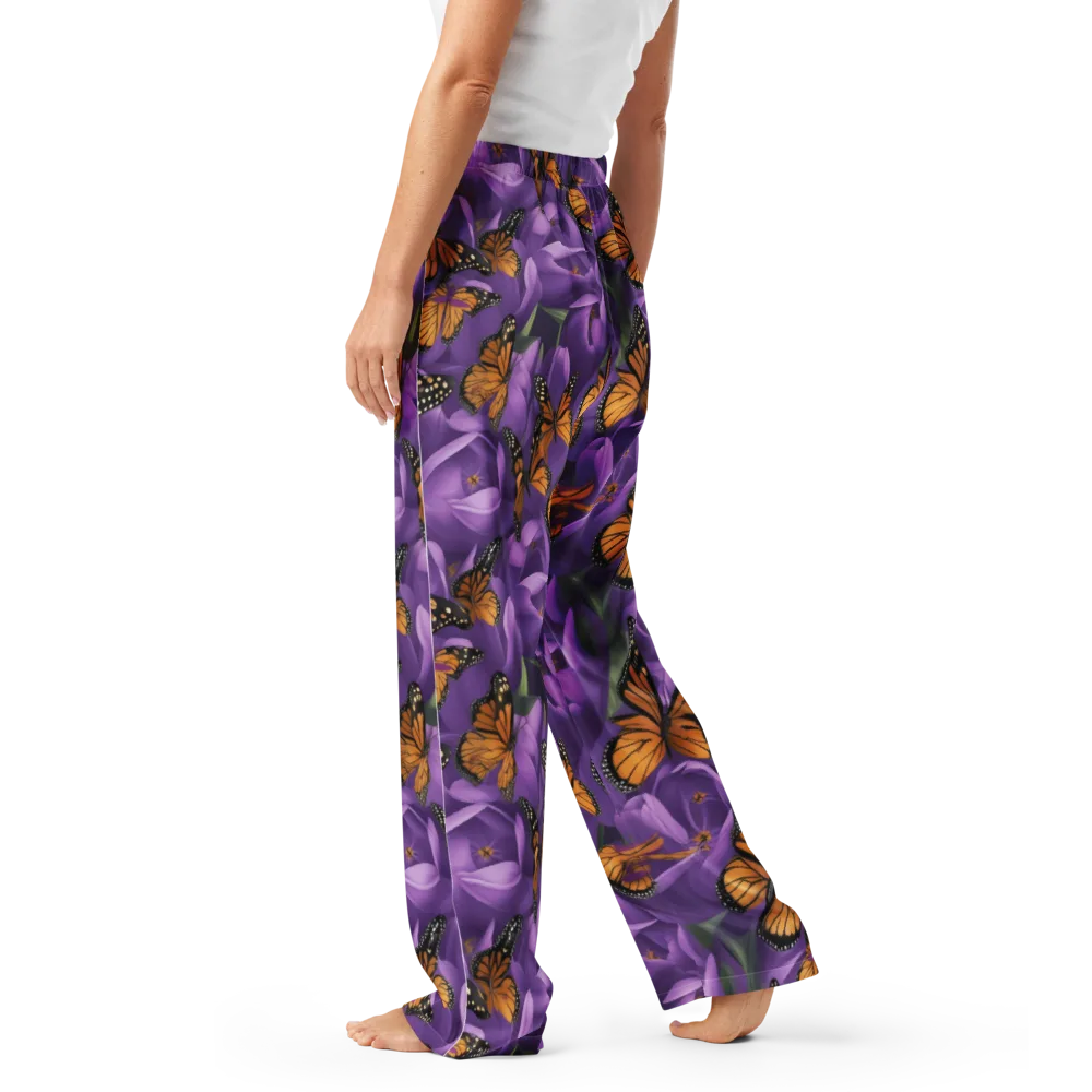 Monarch Violet on Women's Pajama Pants — Left