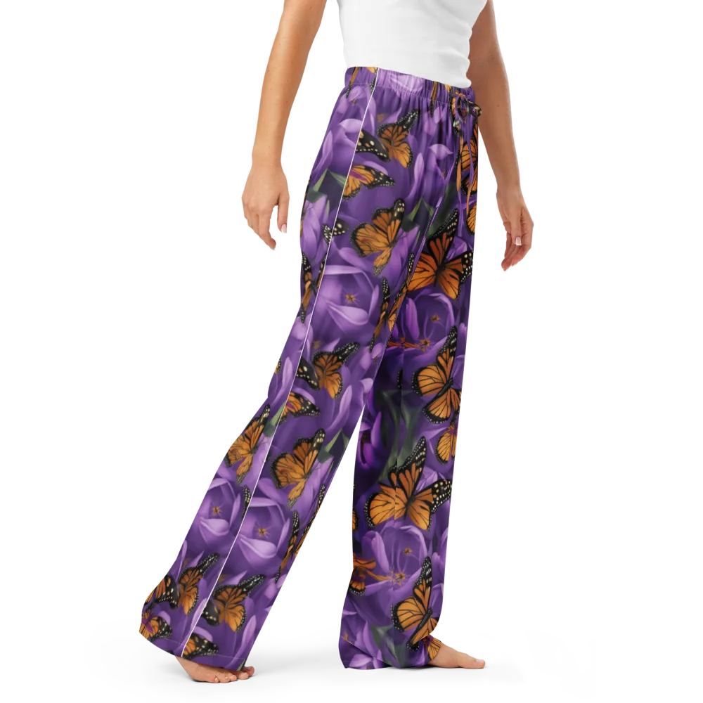 Monarch Violet on Women's Pajama Pants — Right Front