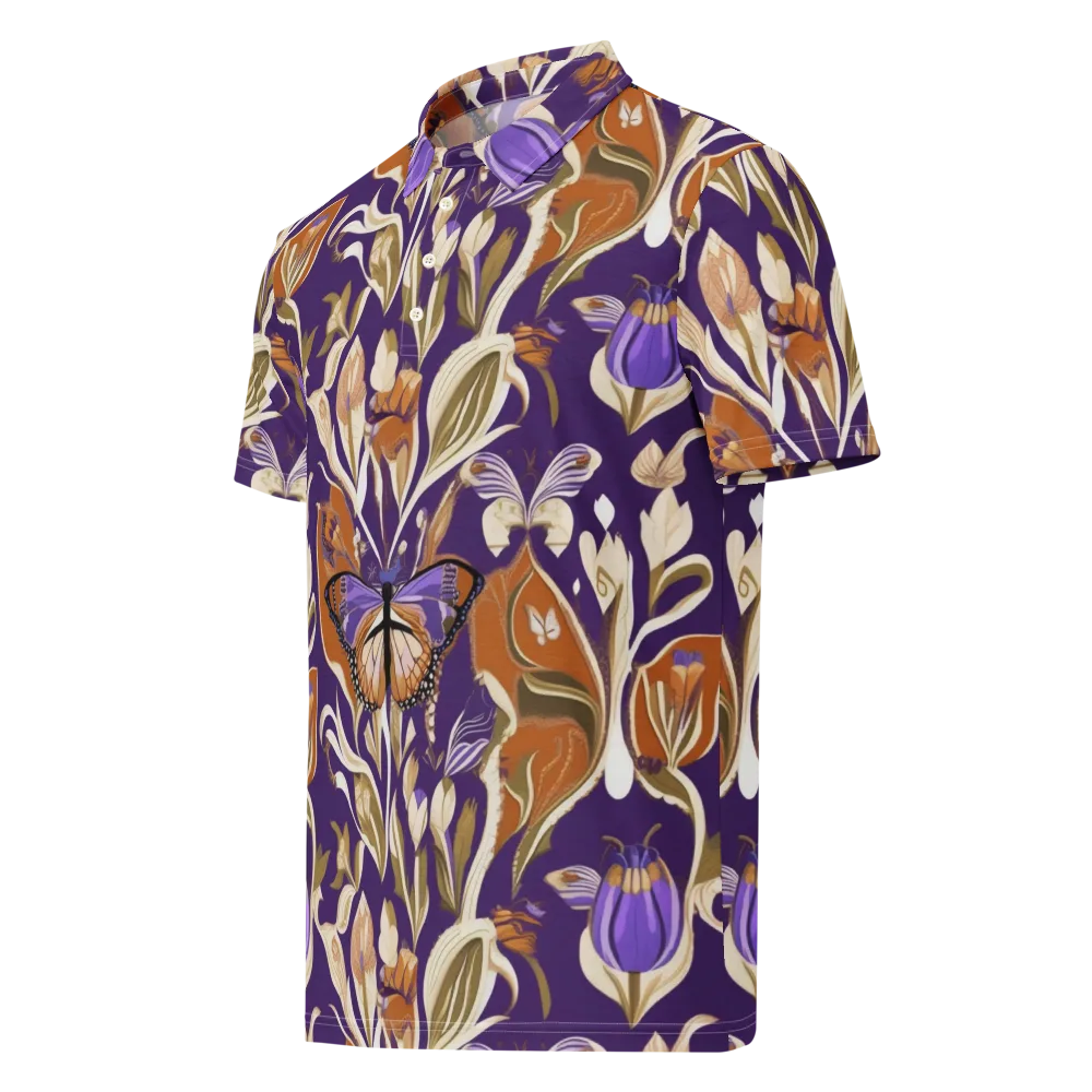 Amethyst Conservatory on Men's Slim Fit Polo Shirt — Left Front