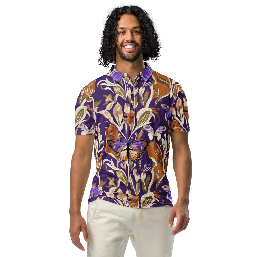 Amethyst Conservatory on Men's Slim Fit Polo Shirt — Front