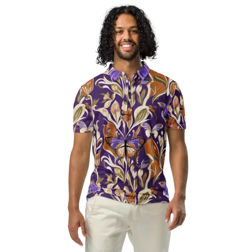Amethyst Conservatory on a Men's Slim Fit Polo Shirt
