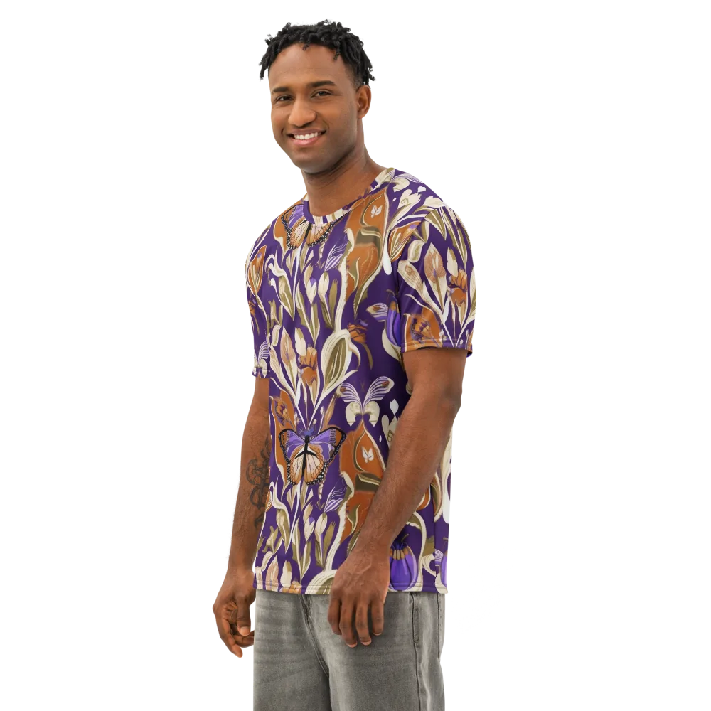 Amethyst Conservatory on Men's Cotton Crew Neck T-Shirt — Left Front