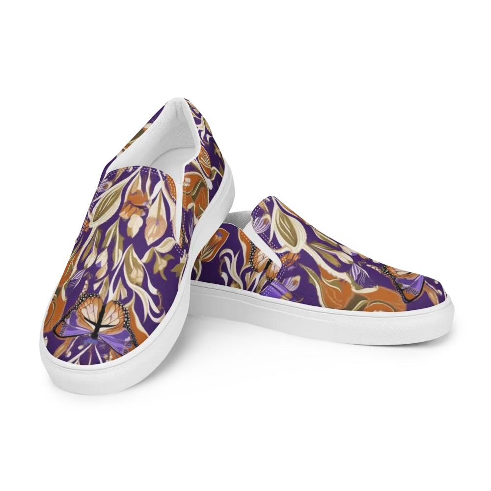 Amethyst Conservatory on Men's Slip-On Canvas Shoes — Left Front
