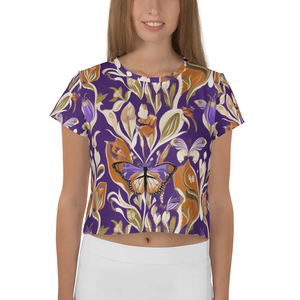 Amethyst Conservatory on Crop Tee — Front
