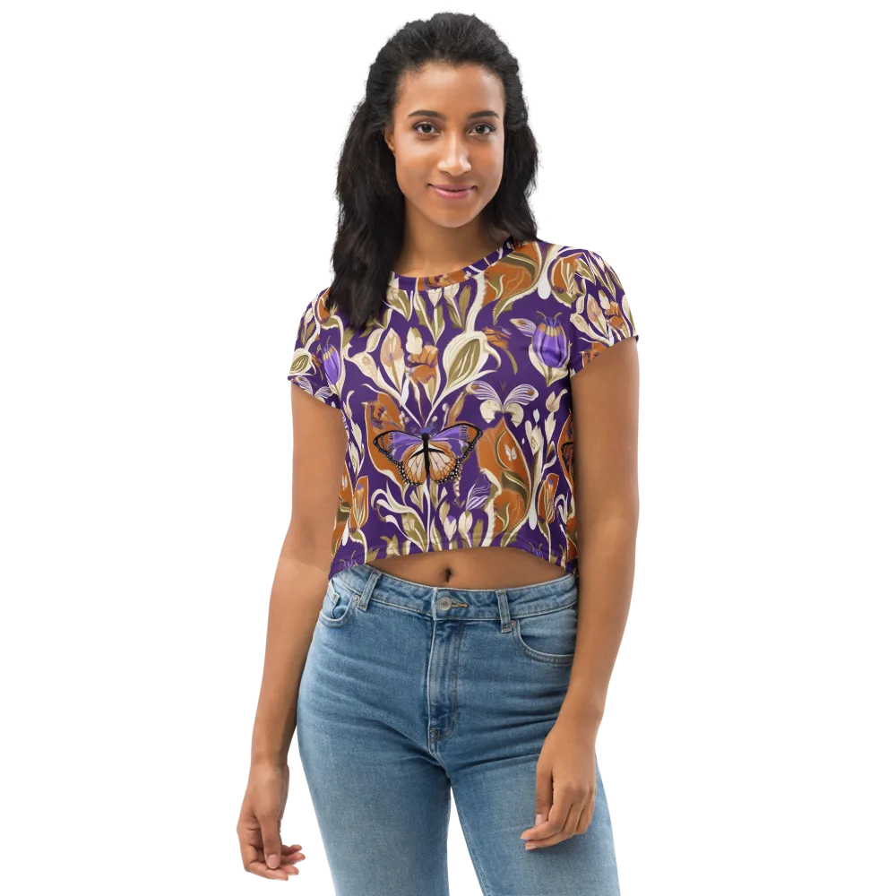 Amethyst Conservatory on Crop Tee — Front