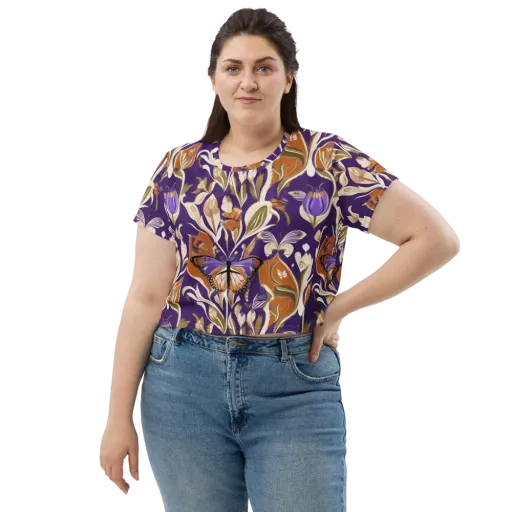 Amethyst Conservatory on a Crop Tee